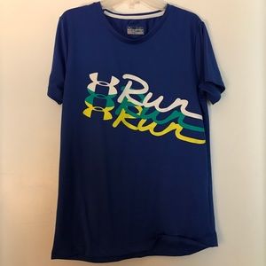 3 for $15 Under Armour Run Heat Gear Blue Tee